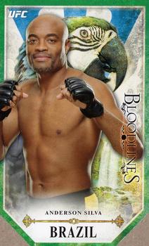 2014 Topps UFC Bloodlines - Bloodlines Die Cut #BL-AS Anderson Silva Front