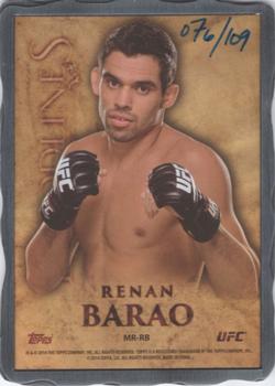 2014 Topps UFC Bloodlines - Engraved Engots Manufactured Relics #MR-RB Renan Barao Front