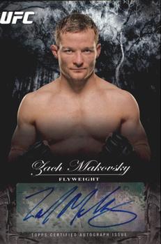 2014 Topps UFC Bloodlines - Fighter Autographs #FA-ZM Zach Makovsky Front