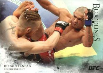 2014 Topps UFC Bloodlines - Flag #20 Diego Brandao Front
