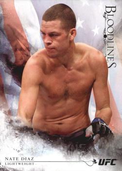 2014 Topps UFC Bloodlines - Flag #36 Nate Diaz Front