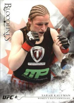 2014 Topps UFC Bloodlines - Flag #73 Sarah Kaufman Front