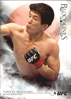 2014 Topps UFC Bloodlines - Flag #105 Takeya Mizugaki Front