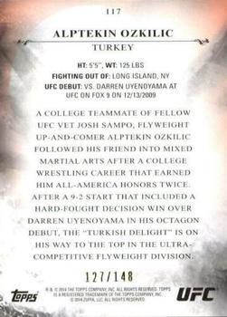 2014 Topps UFC Bloodlines - Flag #117 Alptekin Ozkilic Back