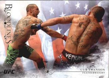 2014 Topps UFC Bloodlines - Flag #140 Cub Swanson Front