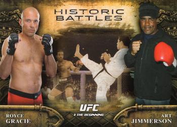 2014 Topps UFC Bloodlines - Historic Battles #HB-1 Royce Gracie / Art Jimmerson Front