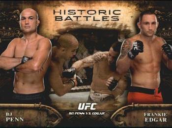 2014 Topps UFC Bloodlines - Historic Battles #HB-9 Frankie Edgar / BJ Penn Front