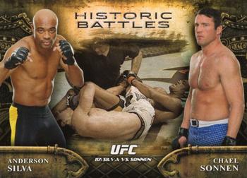 2014 Topps UFC Bloodlines - Historic Battles #HB-10 Anderson Silva / Chael Sonnen Front