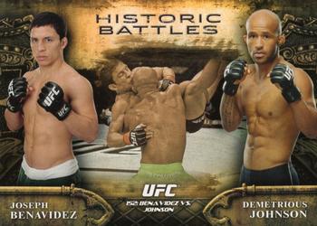 2014 Topps UFC Bloodlines - Historic Battles #HB-15 Demetrious Johnson / Joseph Benavidez Front