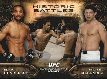 2014 Topps UFC Bloodlines - Historic Battles #HB-17 Gilbert Melendez / Benson Henderson Front
