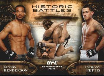 2014 Topps UFC Bloodlines - Historic Battles #HB-19 Benson Henderson / Anthony Pettis Front