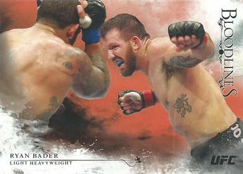 2014 Topps UFC Bloodlines - Red #9 Ryan Bader Front