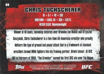 2010 Topps UFC - Gold #80 Chris Tuchscherer Back