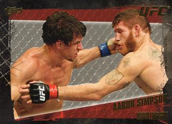 2010 Topps UFC - Gold #91 Aaron Simpson Front