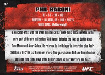 2010 Topps UFC - Gold #97 Phil Baroni Back