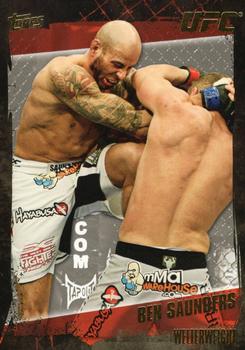 2010 Topps UFC - Gold #102 Ben Saunders Front