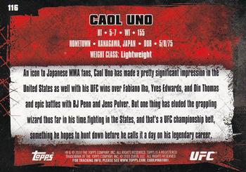 2010 Topps UFC - Gold #116 Caol Uno Back