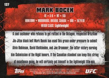 2010 Topps UFC - Gold #127 Mark Bocek Back
