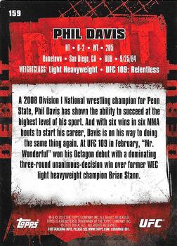 2010 Topps UFC - Gold #159 Phil Davis Back