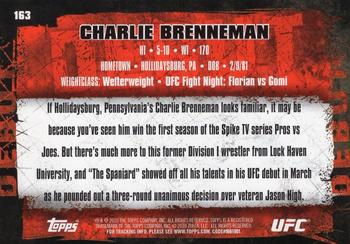 2010 Topps UFC - Gold #163 Charlie Brenneman Back