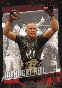 2010 Topps UFC - Gold #183 Georges St-Pierre / BJ Penn Front
