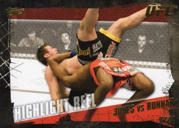2010 Topps UFC - Gold #191 Jon Jones / Stephan Bonnar Front