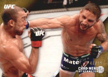 2015 Topps UFC Knockout - Gold #3 Chad Mendes Front