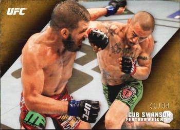 2015 Topps UFC Knockout - Gold #18 Cub Swanson Front