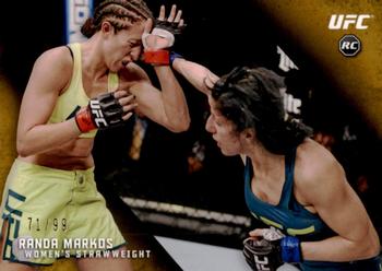 2015 Topps UFC Knockout - Gold #45 Randa Markos Front