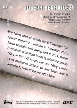 2015 Topps UFC Knockout - Gold #69 Joseph Benavidez Back