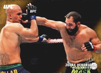 2015 Topps UFC Knockout - Gold #80 Johny Hendricks Front