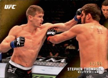 2015 Topps UFC Knockout - Gold #85 Stephen Thompson Front
