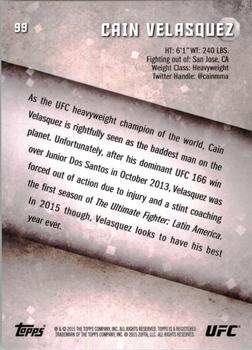 2015 Topps UFC Knockout - Gold #99 Cain Velasquez Back