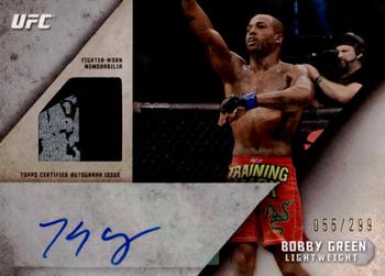 2015 Topps UFC Knockout - Autographed Relics #KAR-BG Bobby Green Front