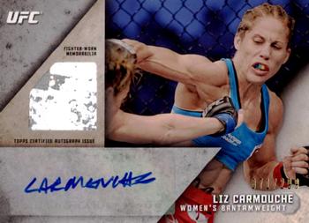 2015 Topps UFC Knockout - Autographed Relics #KAR-LC Liz Carmouche Front