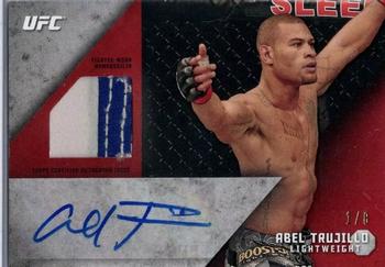 2015 Topps UFC Knockout - Autographed Relics Ruby #KAR-AT Abel Trujillo Front