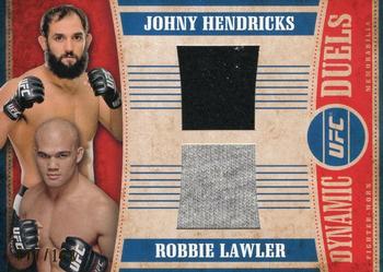 2015 Topps UFC Knockout - Dynamic Duels Relics #DDR-HL Robbie Lawler / Johny Hendricks Front