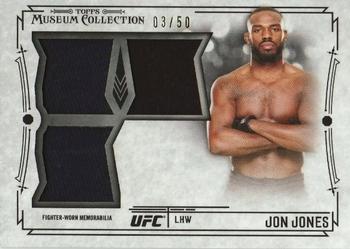 2015 Topps UFC Knockout - Museum Collection Significant Swatches Triple Relics #SSR-JJ Jon Jones Front