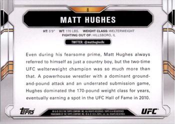 2015 Topps UFC Chronicles #8 Matt Hughes Back