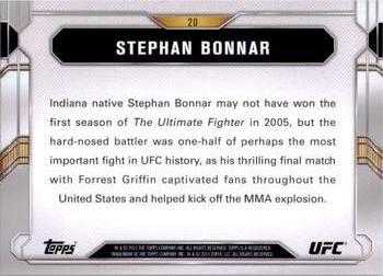 2015 Topps UFC Chronicles #20 Stephan Bonnar Back