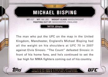 2015 Topps UFC Chronicles #32 Michael Bisping Back