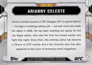 2015 Topps UFC Chronicles #34 Arianny Celeste Back