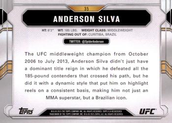 2015 Topps UFC Chronicles #35 Anderson Silva Back