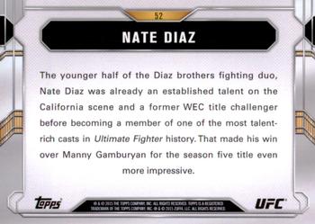 2015 Topps UFC Chronicles #52 Nate Diaz Back