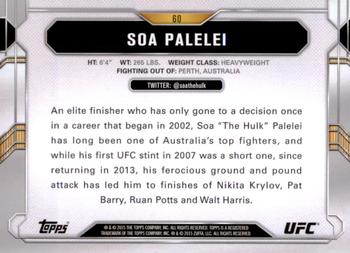 2015 Topps UFC Chronicles #60 Soa Palelei Back