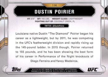 2015 Topps UFC Chronicles #114 Dustin Poirier Back