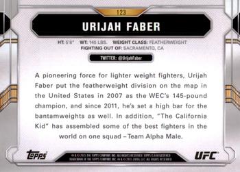 2015 Topps UFC Chronicles #123 Urijah Faber Back