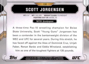 2015 Topps UFC Chronicles #130 Scott Jorgensen Back