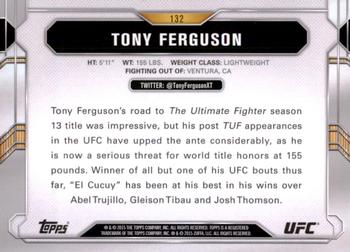 2015 Topps UFC Chronicles #132 Tony Ferguson Back