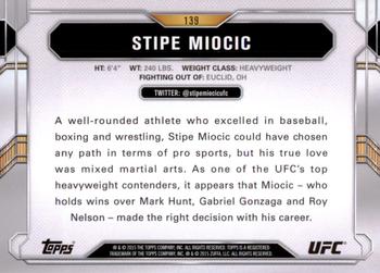 2015 Topps UFC Chronicles #139 Stipe Miocic Back